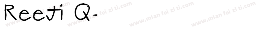 reeji q字体转换